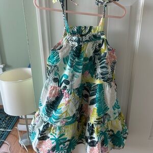 Tea Collection Tropical Print Dress